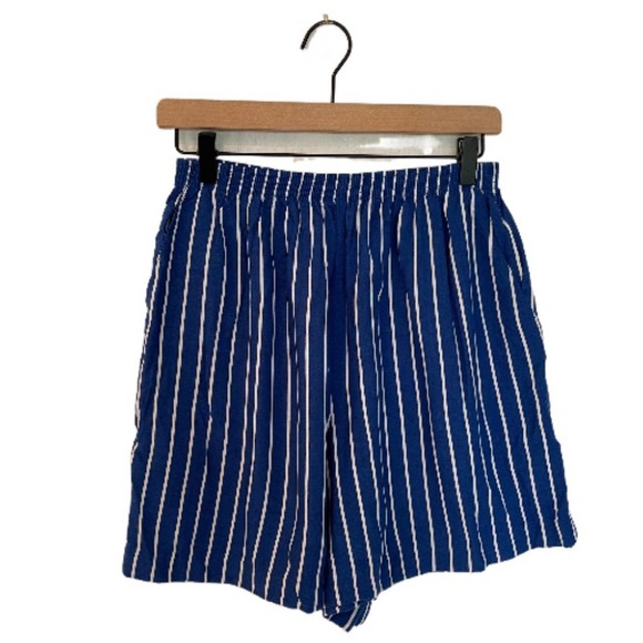 Vintage Pants - Vintage 90s Oversized Elastic Waistband High Waist Shorts